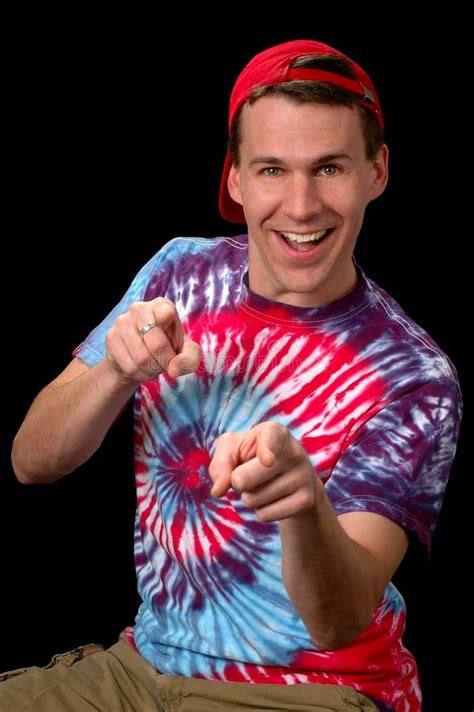 Cool Guy Pointing Stock Image Image Of Hand Smiling 1607573