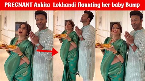 Heavily Pregnant Ankita Lokhande Flaunts Her 7 Month Baby Bump At Gudi