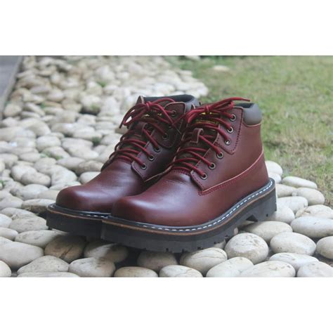 Jual Sepatu Pria Kulit Asli Boots Ori Handmade Kasual Klasik Bikers