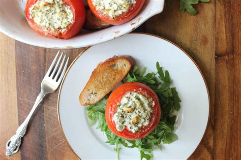 Goat Cheese Stuffed Tomatoes