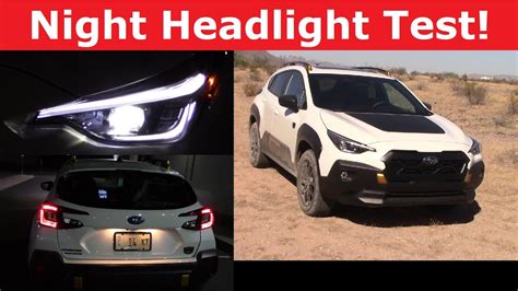 2024 Subaru Crosstrek Headlight Test And Night Drive YouTube