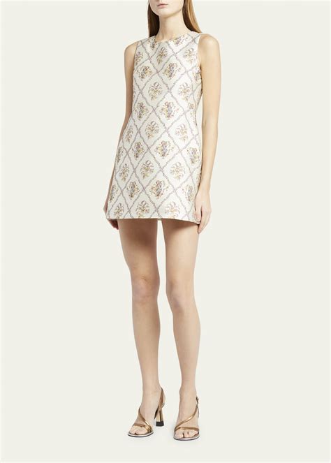 Etro Micor Floral Jacquard Mini Dress Bergdorf Goodman