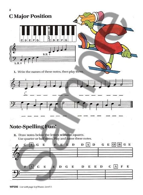 Bastien Piano Basics Level 1 Theory All Sheetmusic