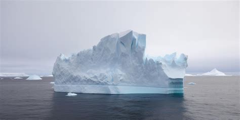 Premium AI Image A Large Iceberg Floating In The Ocean With The Word