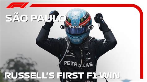 George Russells Maiden Win Sao Paulo Grand Prix Youtube