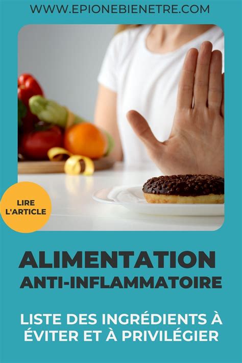 Alimentation anti inflammatoire LA liste des aliments à éviter et à