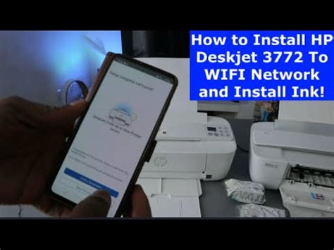 How To Install Hp Deskjet To Wifi Network And Install Ink Youtube