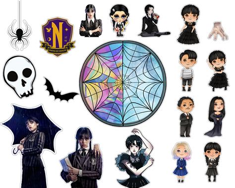 Instant Download Wednesday Cake Topper Wednesday Addams Party Etsy Norway