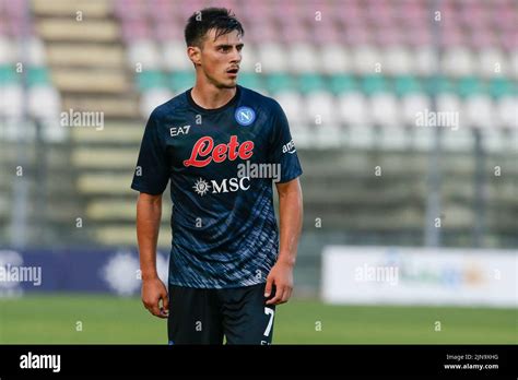 Ssc Napoli S Macedonian Midfielder Eljif Elmas Looks During Friendly