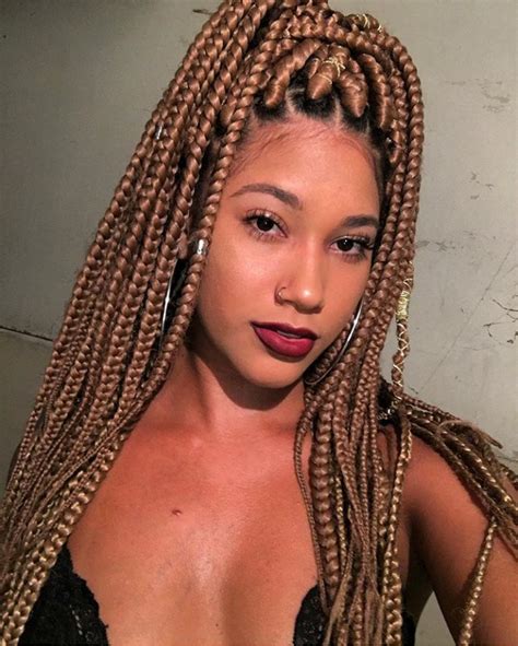 Penteados Tran As Box Braids Cachos E Outras Ondas