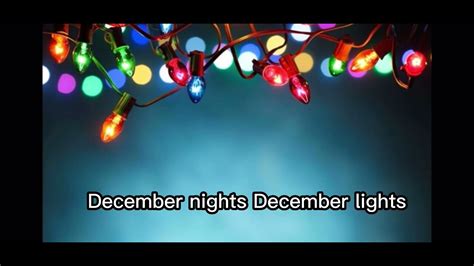 December Nights December Lights Finale With Lyrics YouTube