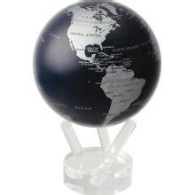 Mova 4 5 Blue And Silver Metallic Globe MG45SBE Rotating Globe