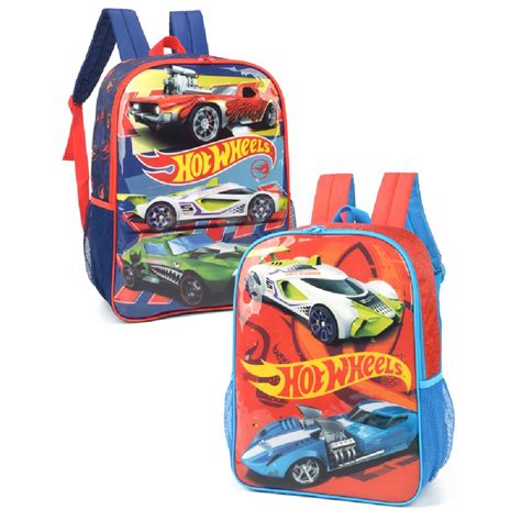 Mochila De Costas Hot Wheels Luxcel Shopee Brasil