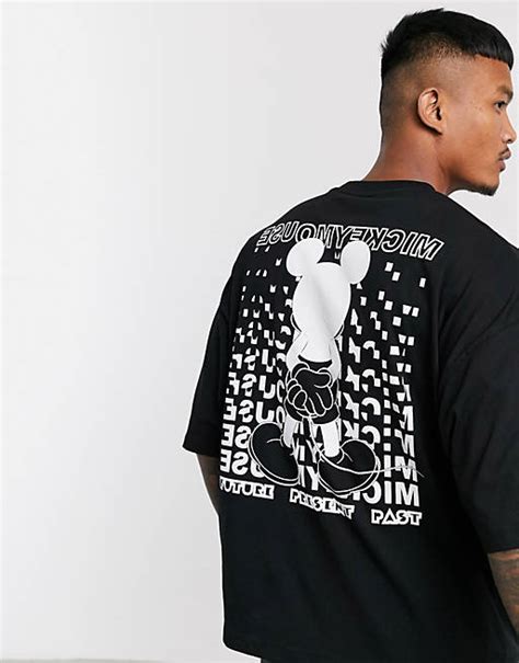 Asos Design Oversize T Shirt Mit Disneys Micky Maus Als Rückenprint