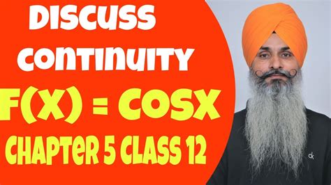 Discuss The Continuity Of Cosine Function Chapter Continuity And