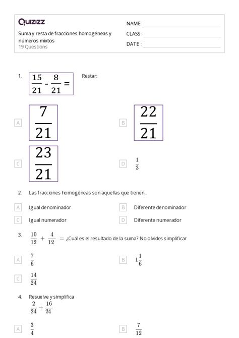 Resta Y N Meros Faltantes Hojas De Trabajo Para Grado En Quizizz