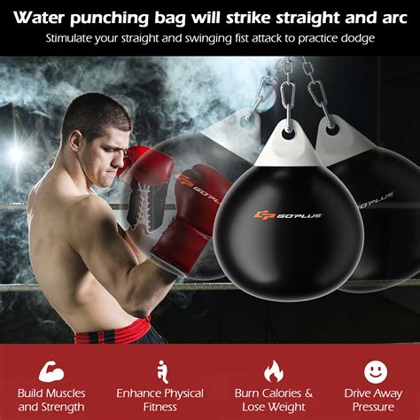 Goplus 18 Adult Weighted 110lbs Water Filled Punching Aqua Training