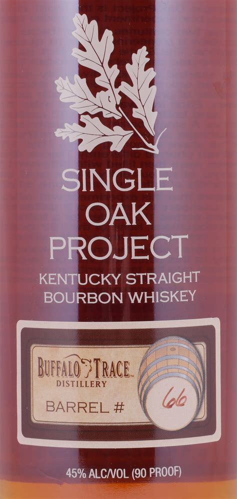 Buffalo Trace Single Oak Project Barrel 66 Kentucky Straight Bourbon