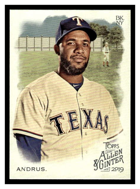 2019 Topps Allen Ginter 91 Elvis Andrus Texas Rangers EBay