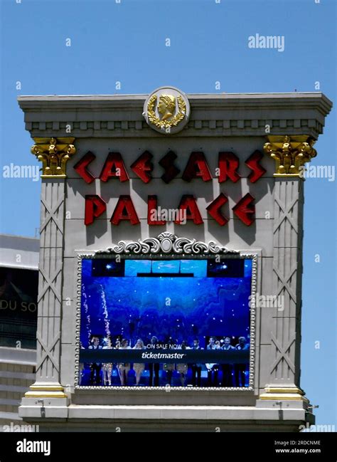 Las Vegas, USA. 13th July, 2023. The main Caesars Palace marquee is ...