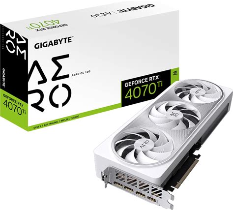 Gigabyte Geforce Rtx 4070 Ti Aero Oc 12g 3 Ventiladores Windforce 12 Gb 192 Bits Gddr6x Gv