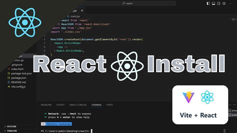 How To Install React Js In Vs Code React Js Youtube