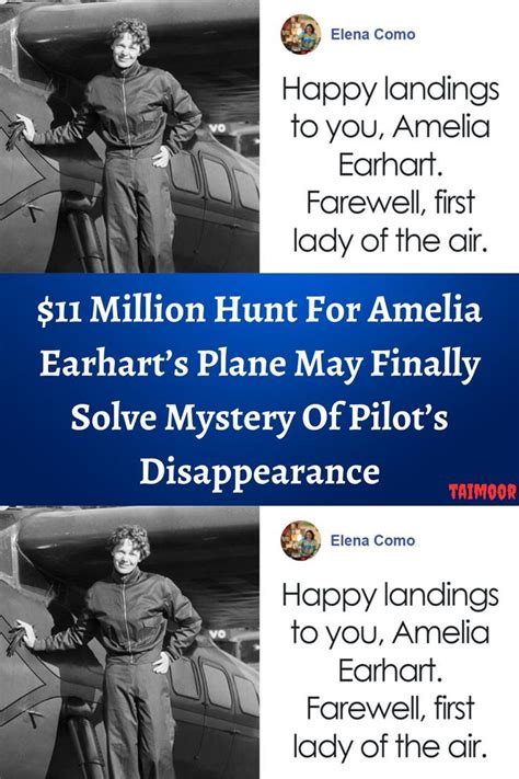 Million Hunt For Amelia Earharts Plane May Finally Solve Mystery