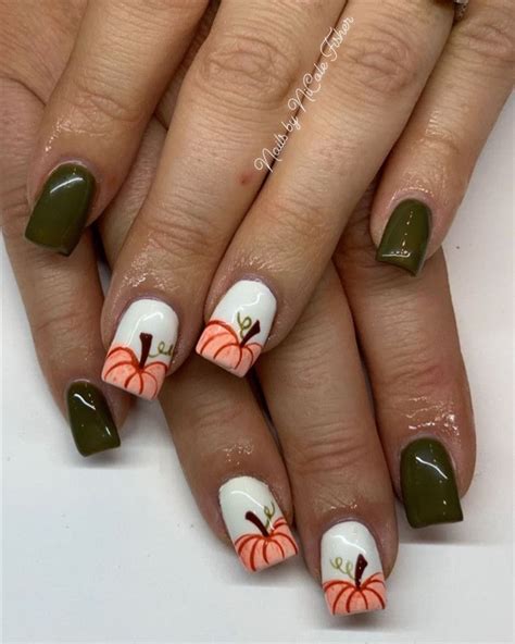 Gel Nail Ideas For Fall Autumn Nail Designs Autumn Fall Nail Colors