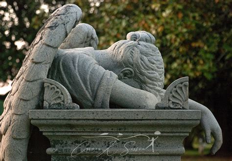 Weeping Angel Statue At Friendship Cemetery In Columbus Mississippi