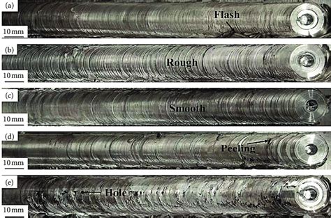 Macroscopic Appearance Of Each Sample Under Different Welding