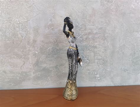 African American Figurine Woman Statue African Art African Woman