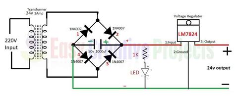 24 Volt Dc Power Supply Circuit Diagram 24v Dc Power Supply