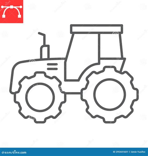 Tractor Line Icon Stock Illustration Illustration Of Equipment 295441601