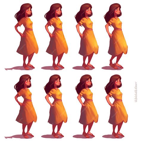 Premium Photo | A close up of a cartoon character with different poses ...