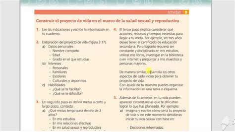 Primer Grado Ciencia Proyecto 14 Sexualidad Responsable Y Salud Sesión 6 Youtube