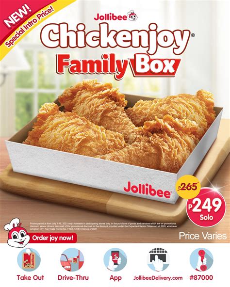 Jollibee – 4-pc Chickenjoy Family Box Promo | Manila On Sale