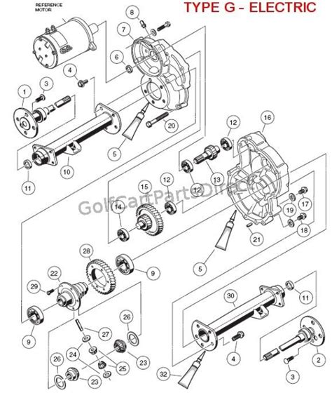 Club Car Golf Cart Transaxle Parts