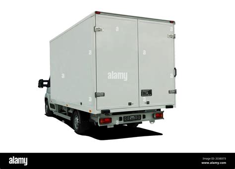 Delivery Van Back View Stock Photo Alamy