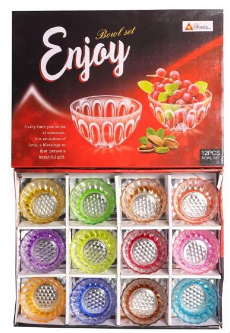 Enjoy Glass Bowl Set Capacity 200 Ml At Rs 398 Box In Firozabad ID