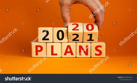 Business Concept Planning 2021 Male Hand Stock Photo 1838042932