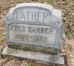 Fred Sander 1853 1922 Find A Grave Memorial