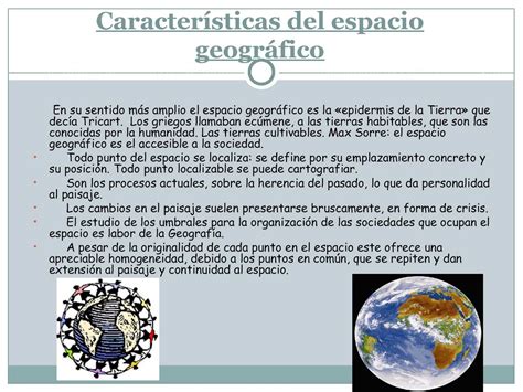 La concepción del espacio geográfico Corrientes actuales del