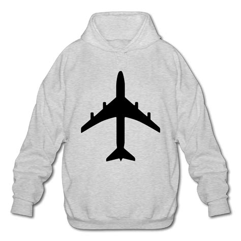 Passenger Jet Plane Like The 747 Or Airbus Man Long Sleeve Pullover Hoodie Custom Funny Pullover