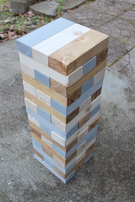 How To Make A Giant Jenga Like Yard Game With Carrying Case Giant