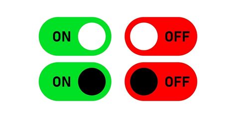 On Off Activate Slider Buttons Vector 2937457 Vector Art At Vecteezy