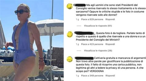 Giorgia Meloni In Costume Pioggia Di Critiche A Dagospia