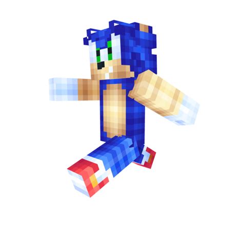 Sonic The Hedgehog Minecraft Skin