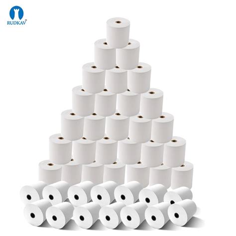 White 79 Mm X 30 Meter Thermal Paper Roll