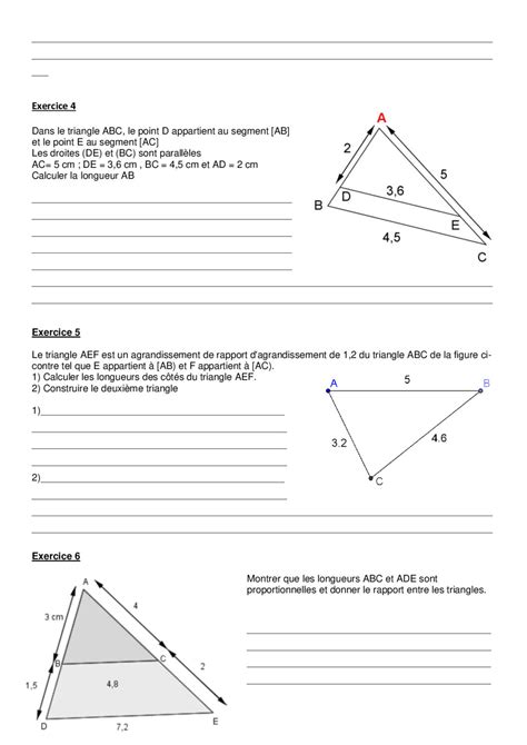 Triangles Isométriques et Semblables exercices corrigés 3AC Dyrassa