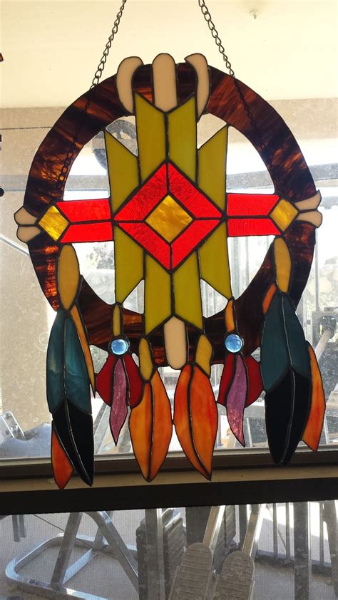 Angelina And Maxs Dream Catcher Stained Glass Crafts Stained Glass